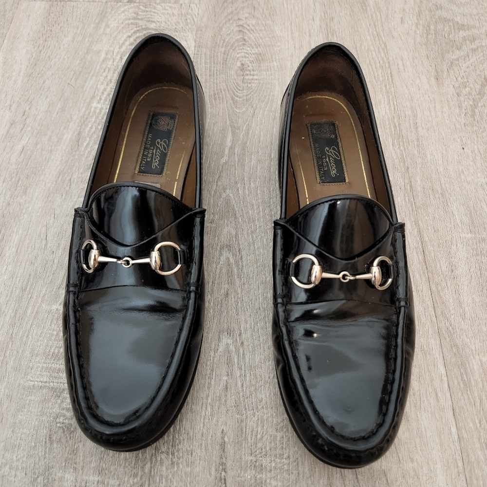 Gucci Regent Black Loafers 39